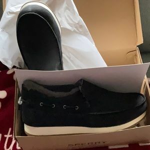 NWT Sperry Men's Moc-Sider Shoes
Winter Black, Size 9